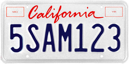 California License Plate Lookup Service for free | CA