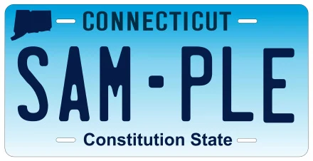 Connecticut License Plate