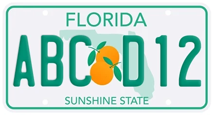 Florida License Plate