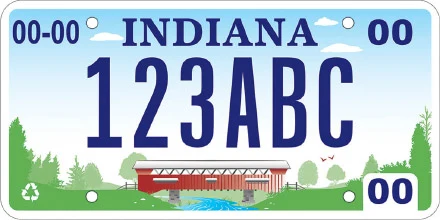 Indiana License Plate