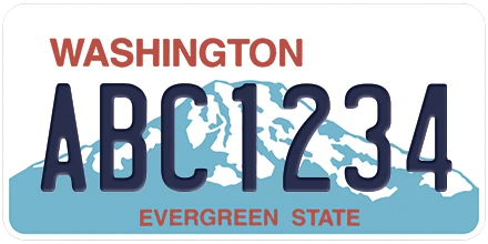 Washington License Plate