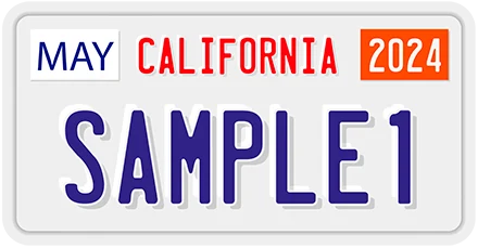 Personalized California License Plate